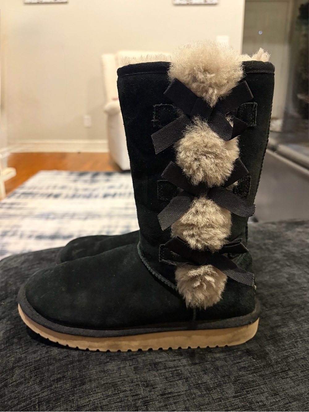 Koolaburra by UGG Women's Victoria Tall Black Suede Boot
